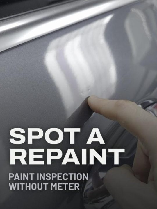 Spot a repaint — paint inspection without meter