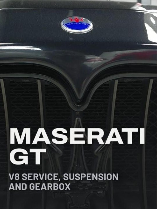 Maserati GT — V8 service, suspension and gearbox