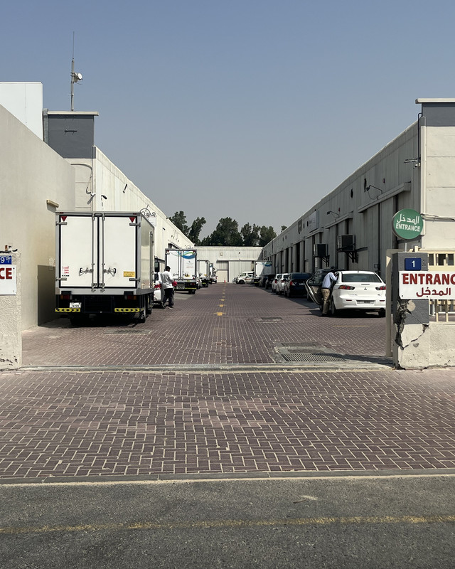 Entrance to the Bella Motor street in Dubai Investments Park 1