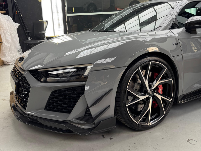 Audi R8 with a body kit fitted at Bella Motor, Dubai