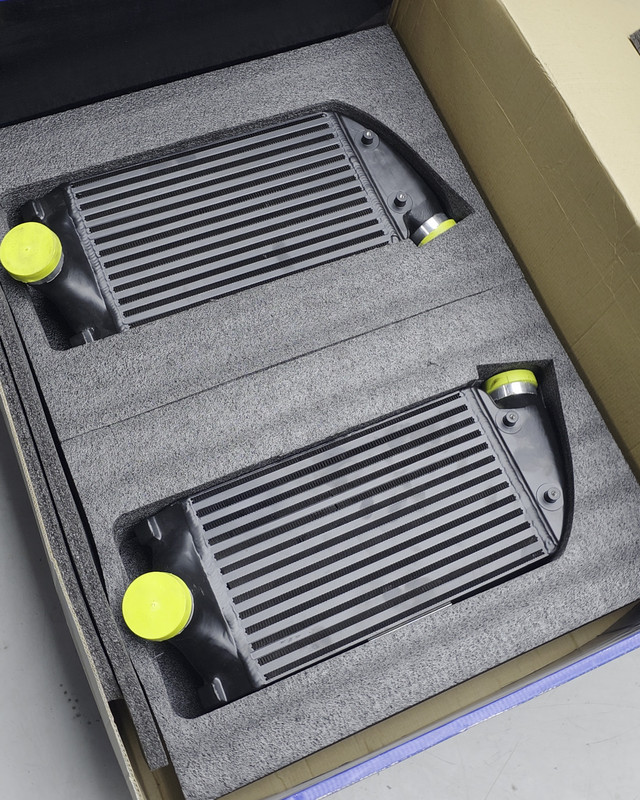 New intercoolers ready to replace the originals