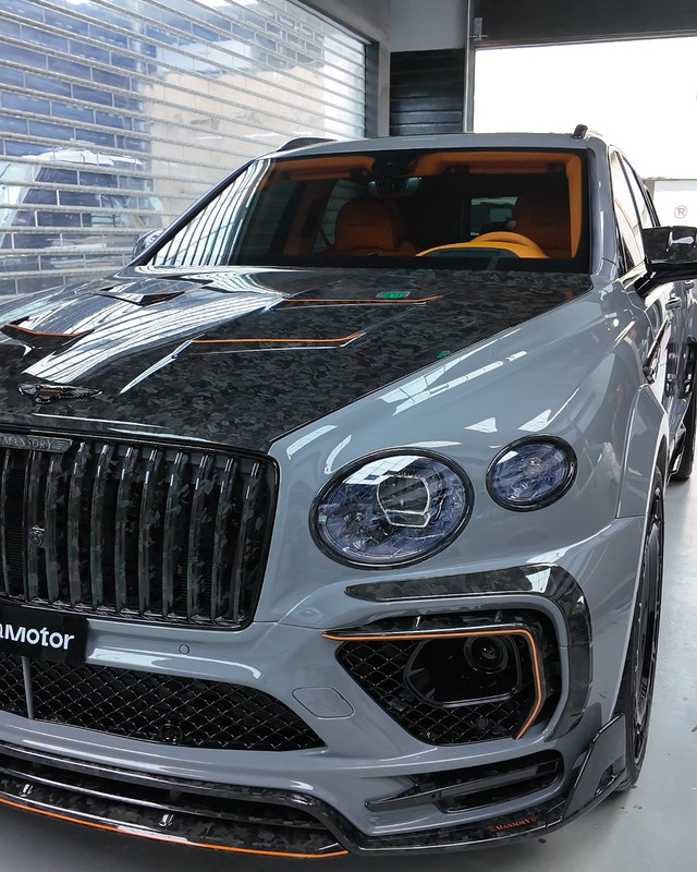 SUV with an upgraded front end