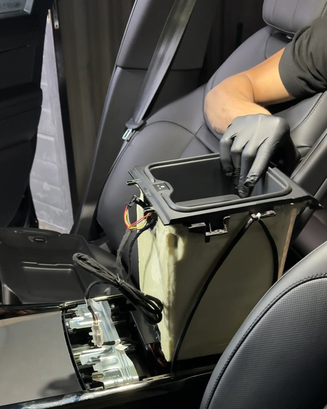 Interior trim and console work
