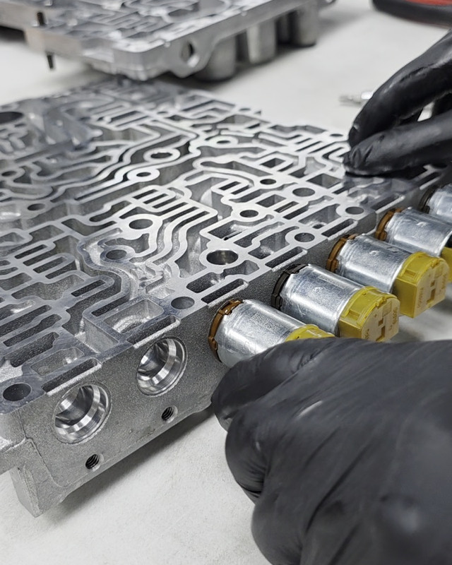 Valve body examined on the bench